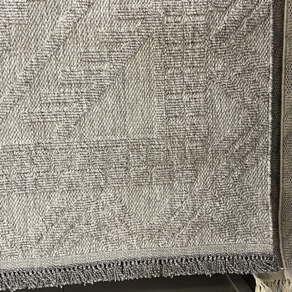 سجاد خيش بيكاسو تركي RE7509 رصاصي فاتح مقاس 120*170