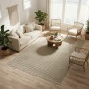Turkish PICASSO Jute Rug RE7510 BEIGE Size 300*400