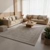 Turkish PICASSO Jute Rug RE7511 Light gray Size 300*400