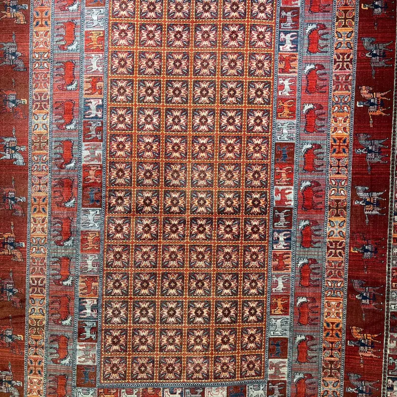 سجاد بلاتينيوم افغاني بخاري تركي H0171B احمر مقاس 80*150