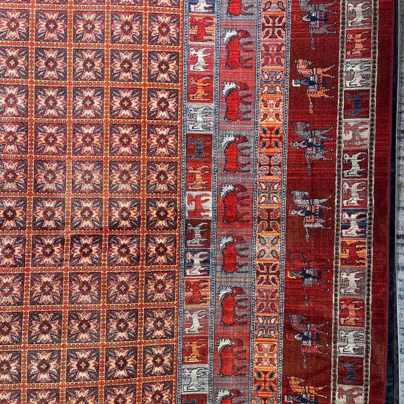 سجاد بلاتينيوم افغاني بخاري تركي H0171B احمر مقاس 80*150