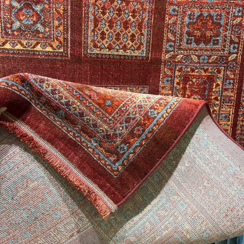 سجاد بلاتينيوم افغاني بخاري تركي H0181B احمر مقاس 100*200 - سجاد بخارى