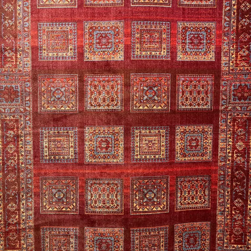 سجاد بلاتينيوم افغاني بخاري تركي H0181B احمر مقاس 100*200 - سجاد بخارى