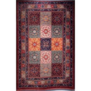 Platinum Afghan Bukhari Turkish Rug OL406C Red Size 200*300