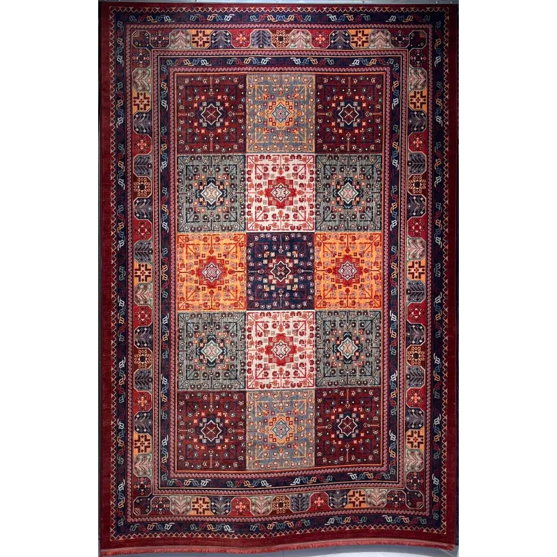 سجاد بلاتينيوم افغاني بخاري تركي OL406C احمر مقاس 100*200 - سجاد بخارى
