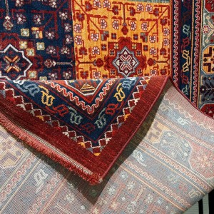 Platinum Afghan Bukhari Turkish Rug OL406C Red Size 200*300