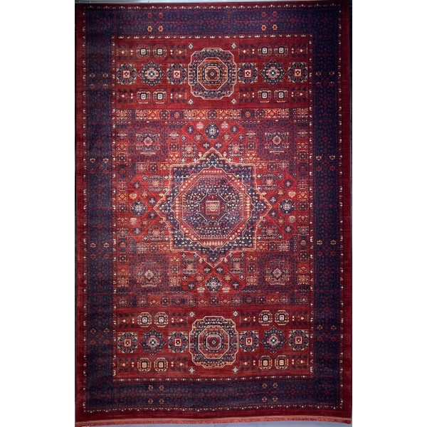 سجاد بلاتينيوم افغاني بخاري تركي OL417B احمر مقاس 100*300