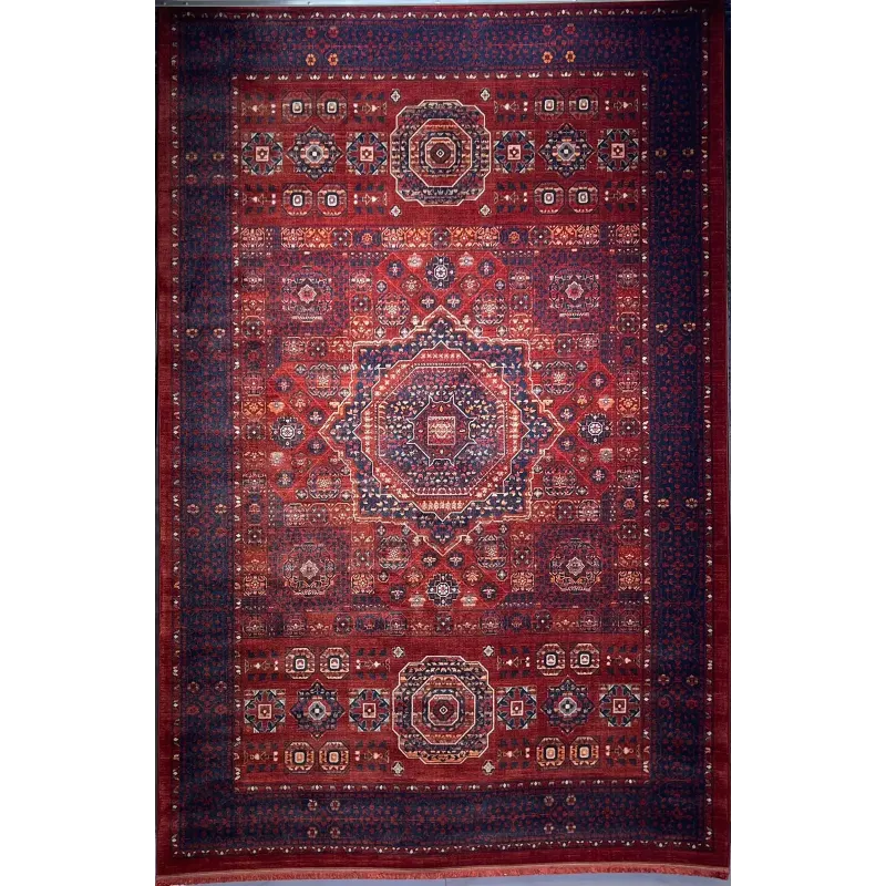 سجاد بلاتينيوم افغاني بخاري تركي OL417B احمر مقاس 400*500 - سجاد بخارى