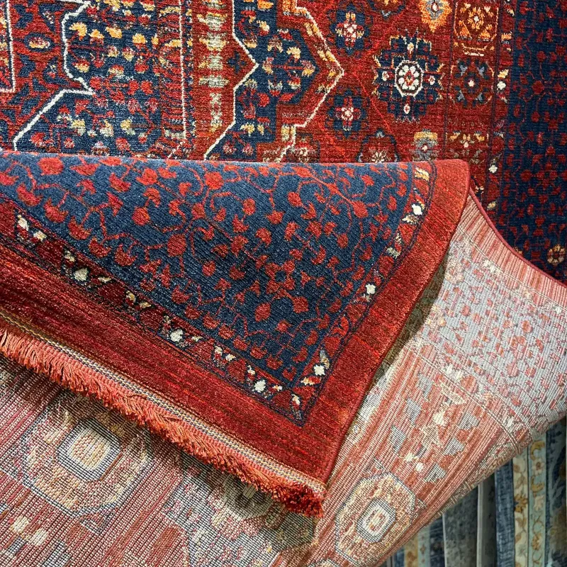 سجاد بلاتينيوم افغاني بخاري تركي OL417B احمر مقاس 400*500 - سجاد بخارى