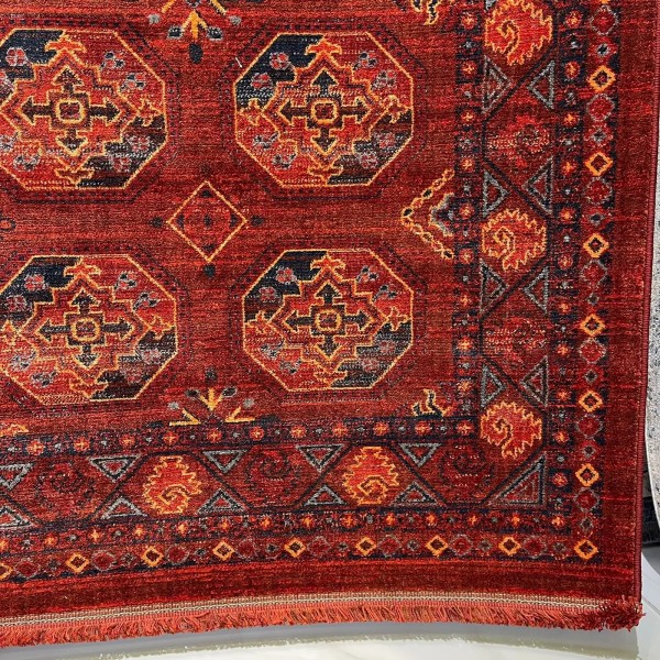 سجاد بلاتينيوم افغاني بخاري تركي OL434B احمر مقاس 200*300