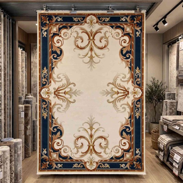 RAMADA Turkish Rug Korean 43631A MULTI - 400x500 cm Jumbo Carpet