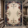 RAMADA Turkish Rug Korean 43631A NAVY RED - 100x200 cm Area Rug