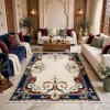 RAMADA Turkish Rug Korean 43631A NAVY RED - 100x200 cm Area Rug