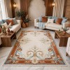 RAMADA Turkish Rug Korean 43631A TERRA - 400x500 cm Jumbo Carpet