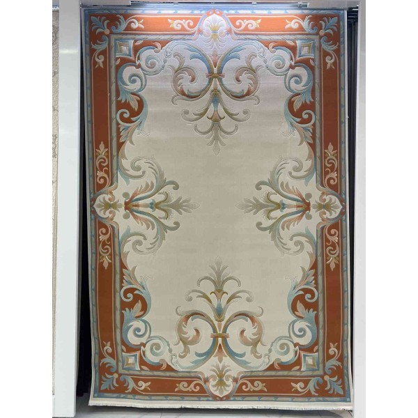 RAMADA Turkish Rug Korean 43631A TERRA - 400x500 cm Jumbo Carpet
