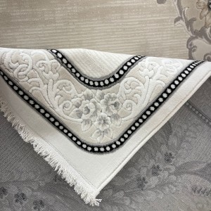 سجاد تركي لوريان 41254A اسود كريم مقاس 80*150 سجاد تركي لوريان 41254A اسود كريم مقاس 80*150