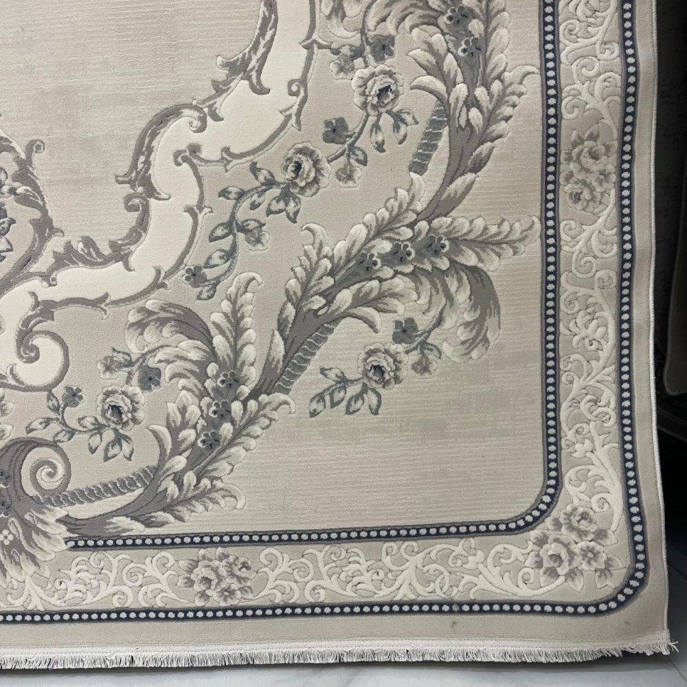 سجاد تركي لوريان 41254A بيج فاتح سماوي مقاس 80*150