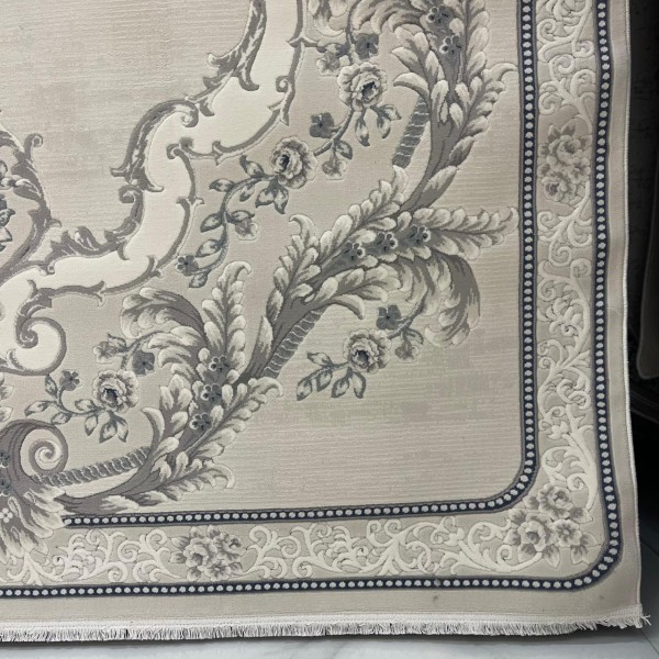 سجاد تركي لوريان 41254A بيج فاتح سماوي مقاس 100*200