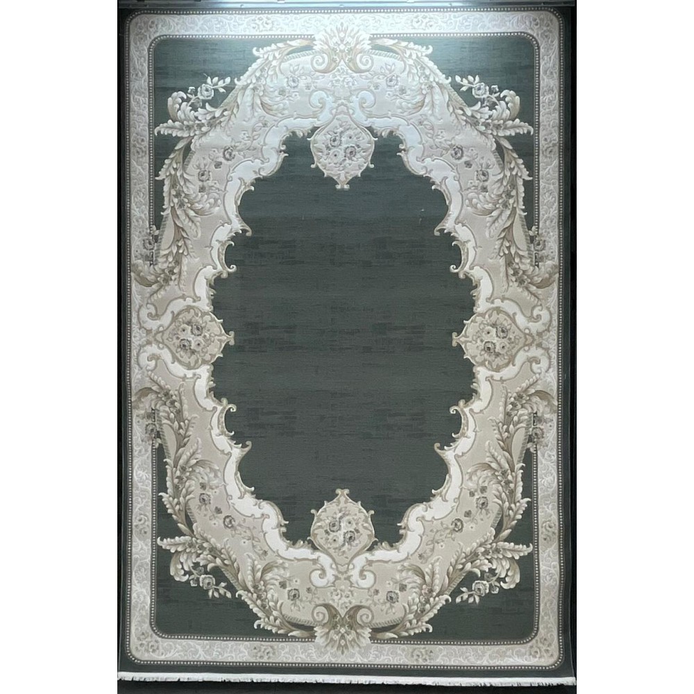 سجاد تركي لوريان 41254A بيج فاتح بترولي مقاس 80*150