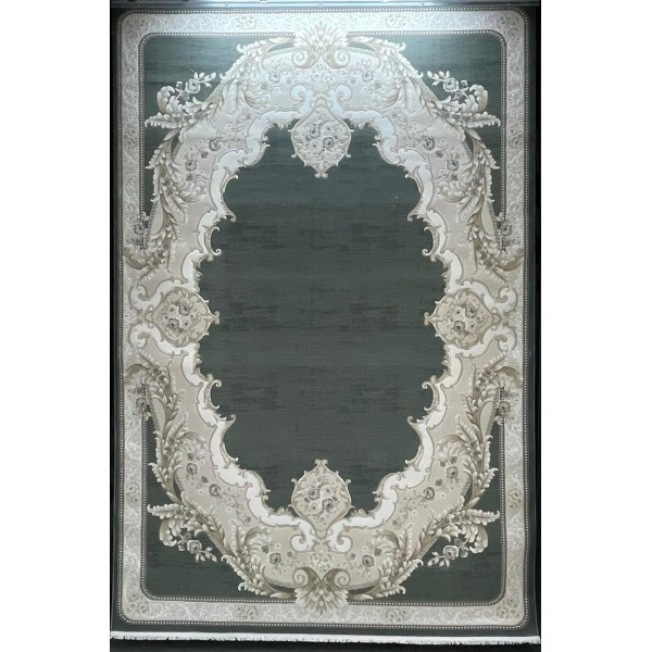 Turkish Lorian 41254A Rug Light beige petrol Size 100*200