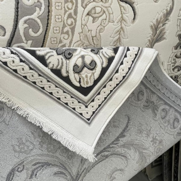 سجاد تركي روما 41580A اسود كريم مقاس 200*300