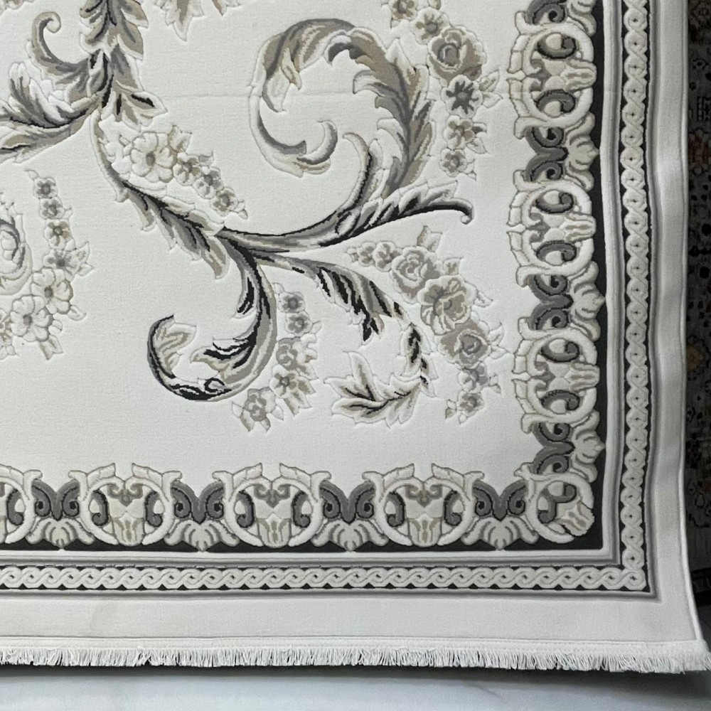 سجاد تركي روما 41580A اسود كريم مقاس 200*300