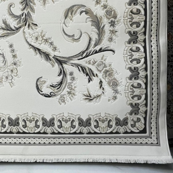 سجاد تركي روما 41580A اسود كريم مقاس 200*300