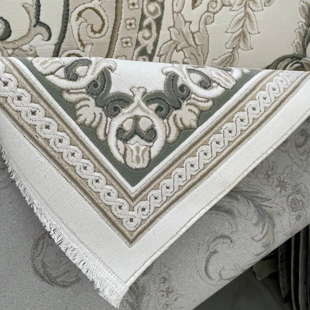 سجاد تركي روما 41580A كريم اخضر مقاس 150*220