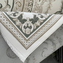 سجاد تركي روما 41580A كريم اخضر مقاس 150*220