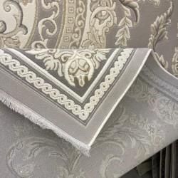 سجاد تركي روما 41580A بيج فاتح رصاصي مقاس 80*150