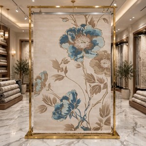 Turkish rose Carpet 43638A CREAM BROWN Size 300*400