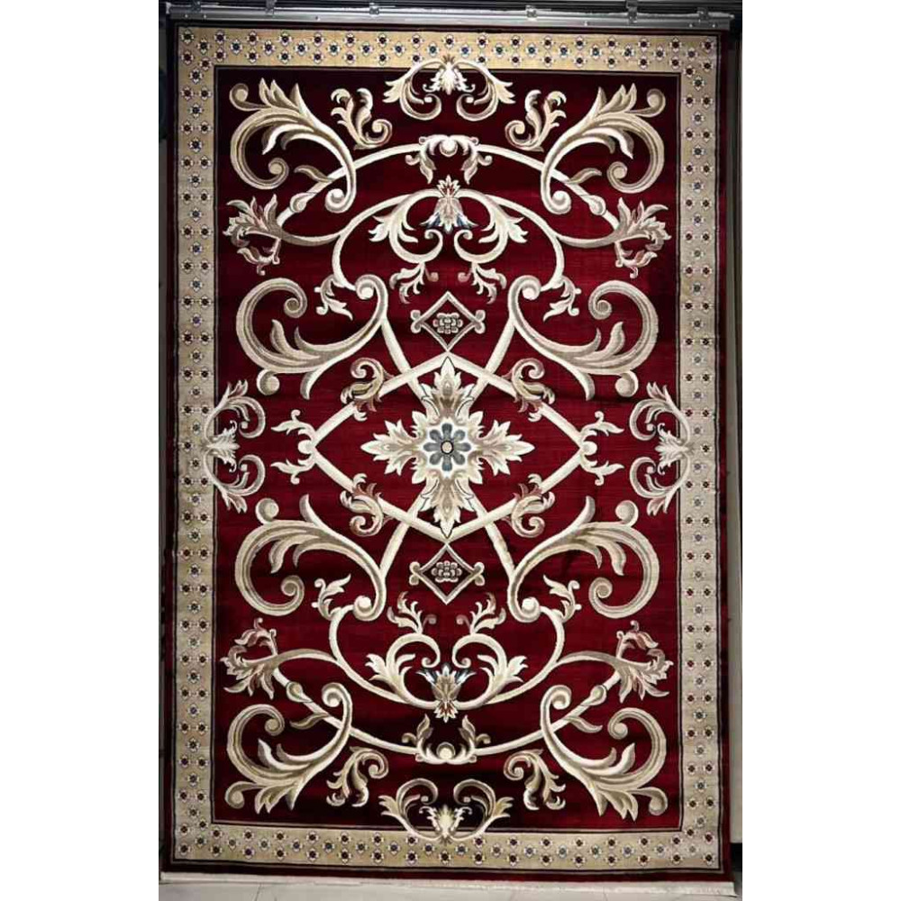 سجاد تركي سفير نقش فرنسي احمر عنابي مقاس 100*200 سجاد تركي سفير نقش فرنسي احمر عنابي مقاس 100*200