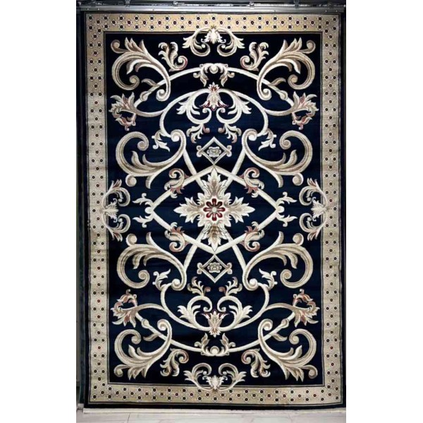 Turkish Ambassador carpet French engraving Navy size 100*200