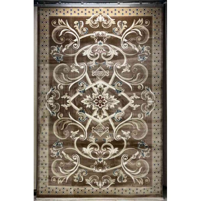 Turkish Ambassador carpet French engraving brown size 250*350