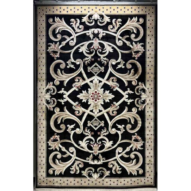 Turkish Ambassador carpet French engraving Black size 250*350