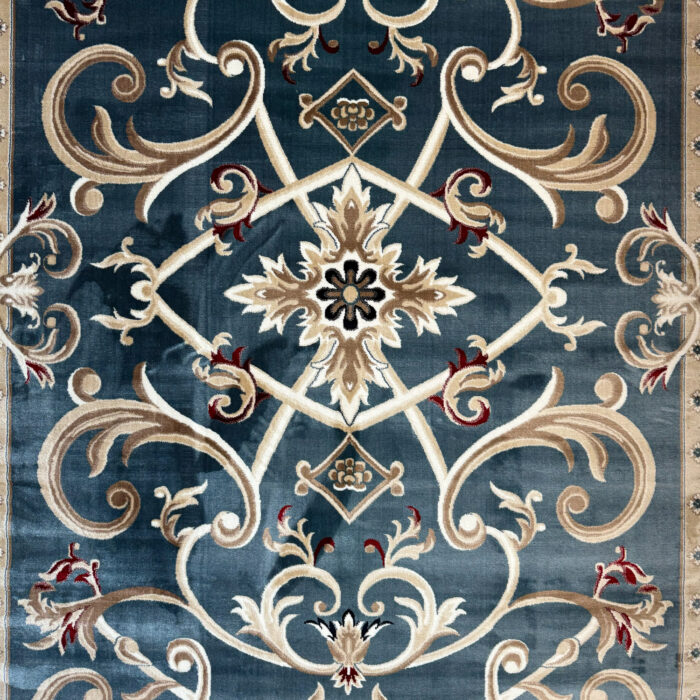 Turkish Ambassador carpet French engraving Blue size 250*350