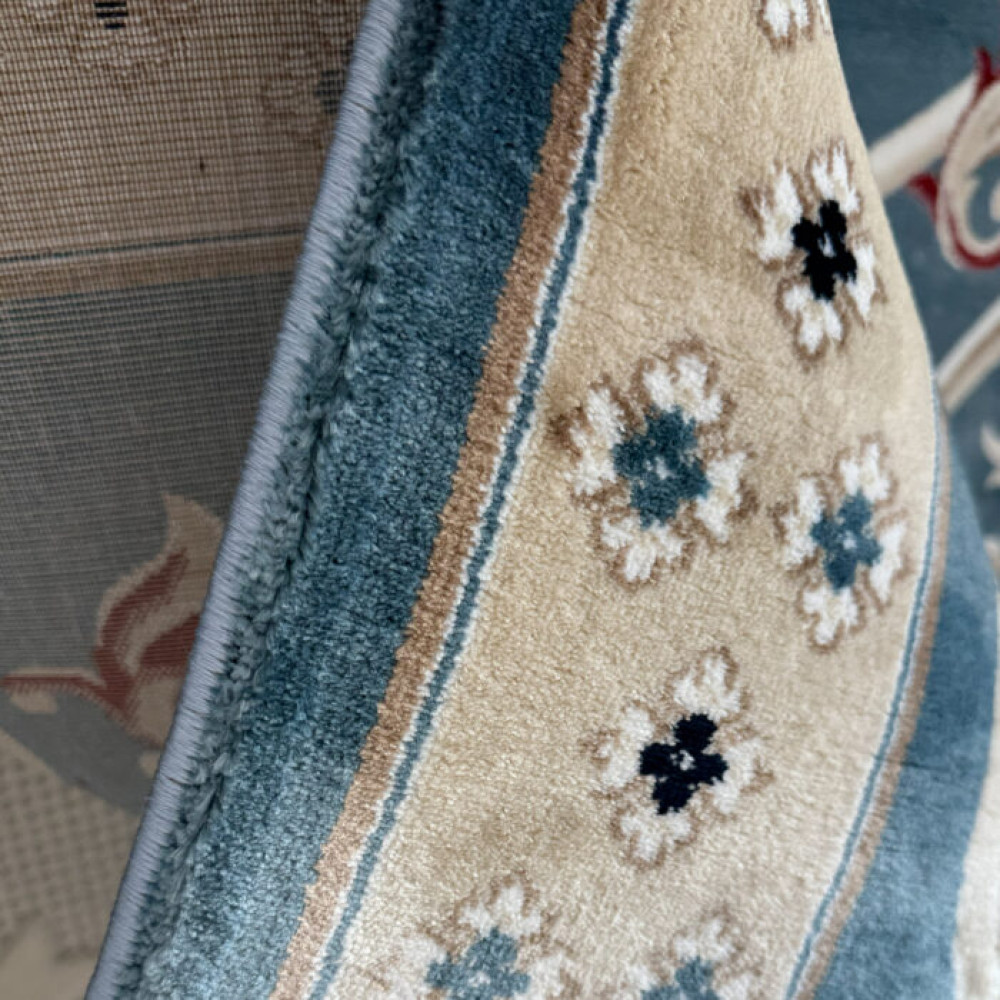 سجاد تركي سفير نقش فرنسي سماوي مقاس 400*600 سجاد تركي سفير نقش فرنسي سماوي مقاس 400*600