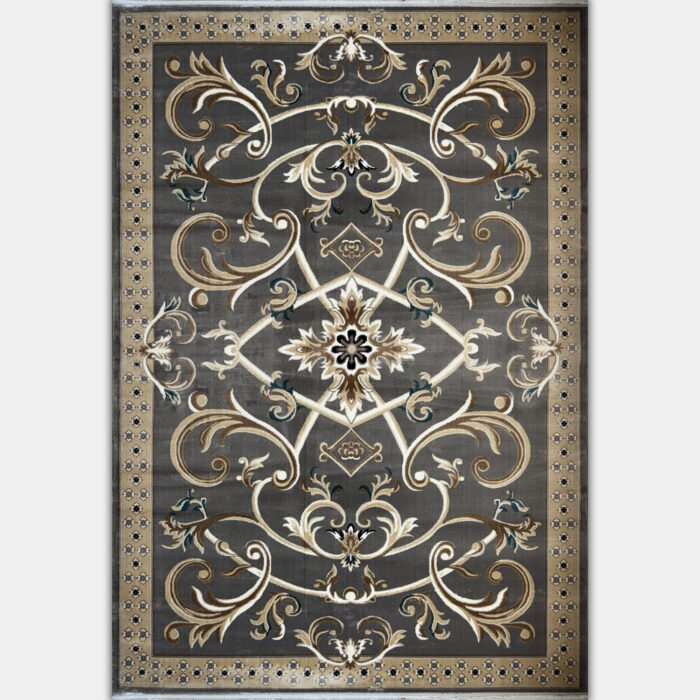 Turkish Ambassador carpet French engraving gray size 100*200