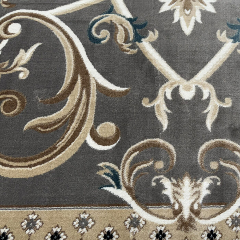 سجاد تركي سفير نقش فرنسي رصاصي مقاس 400*500 سجاد تركي سفير نقش فرنسي رصاصي مقاس 400*500