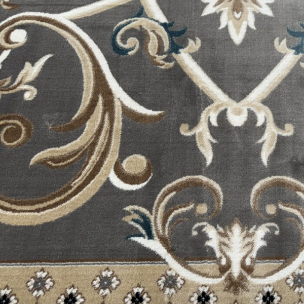 Turkish Ambassador carpet French engraving gray size 100*200