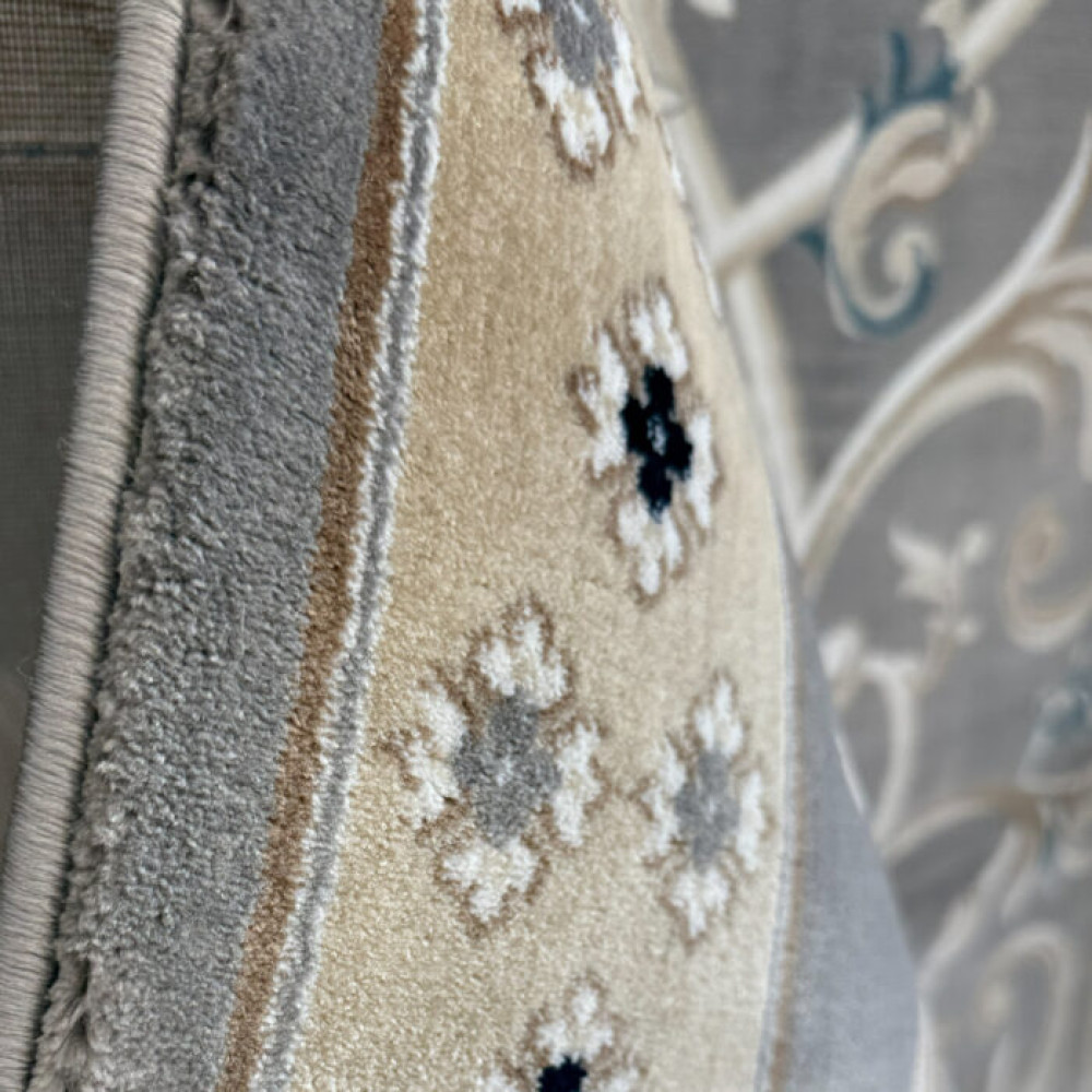 سجاد تركي سفير نقش فرنسي رصاصي مقاس 400*500 سجاد تركي سفير نقش فرنسي رصاصي مقاس 400*500