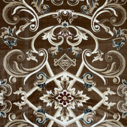 سجاد تركي سفير نقش فرنسي بني مقاس 400*600