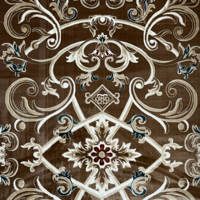 Turkish Ambassador carpet French engraving brown size 250*350