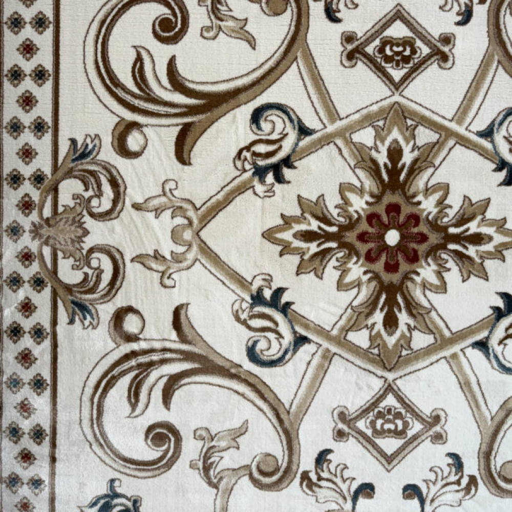 سجاد تركي سفير نقش فرنسي كريم مقاس 400*600 سجاد تركي سفير نقش فرنسي كريم مقاس 400*600