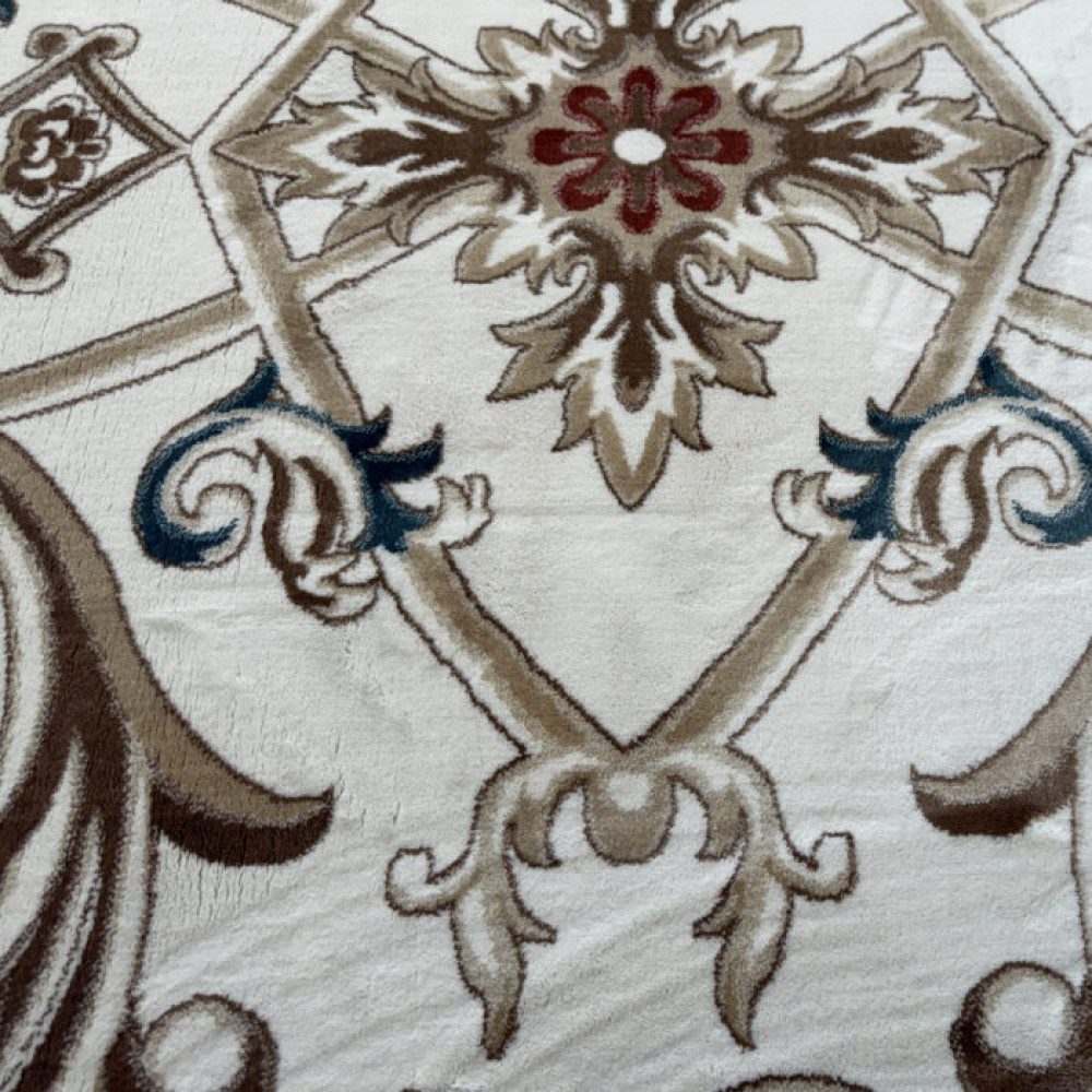 سجاد تركي سفير نقش فرنسي كريم مقاس 400*600 سجاد تركي سفير نقش فرنسي كريم مقاس 400*600