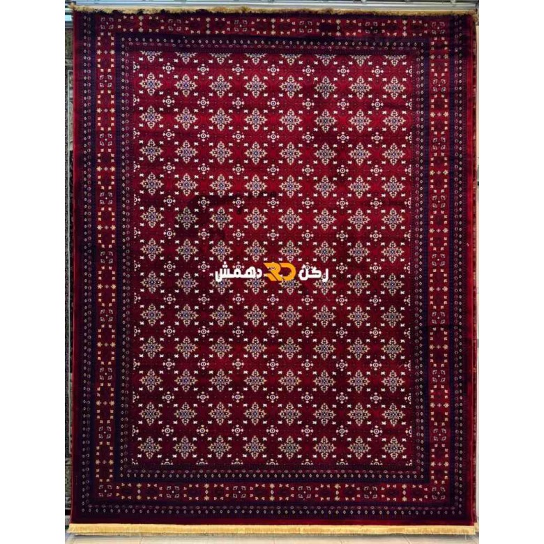 سجاد افغاني حرير ناعم بخارى 2002 احمر مقاس 150*220