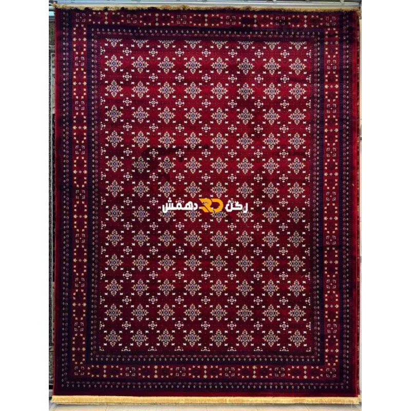سجاد افغاني حرير ناعم بخارى 2002 احمر مقاس 200*300