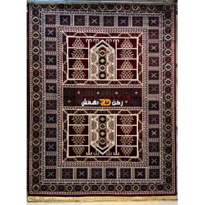سجاد افغاني حرير ناعم بخارى 2004 احمر مقاس 150*220