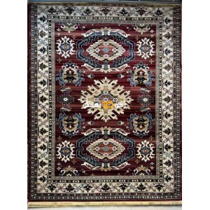 سجاد افغاني حرير ناعم بخارى 2005 كحلي مقاس 150*220