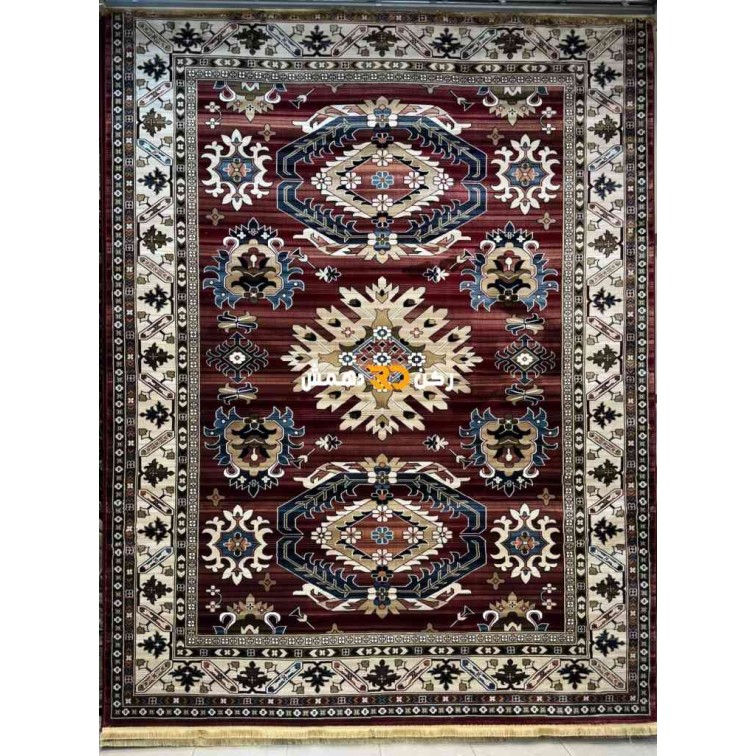 سجاد افغاني حرير ناعم بخارى 2005 احمر مقاس 100*300